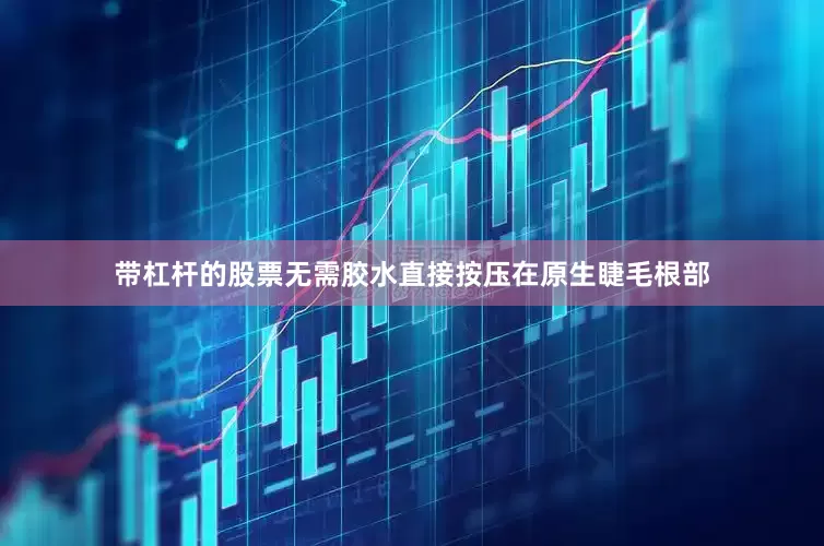 带杠杆的股票无需胶水直接按压在原生睫毛根部